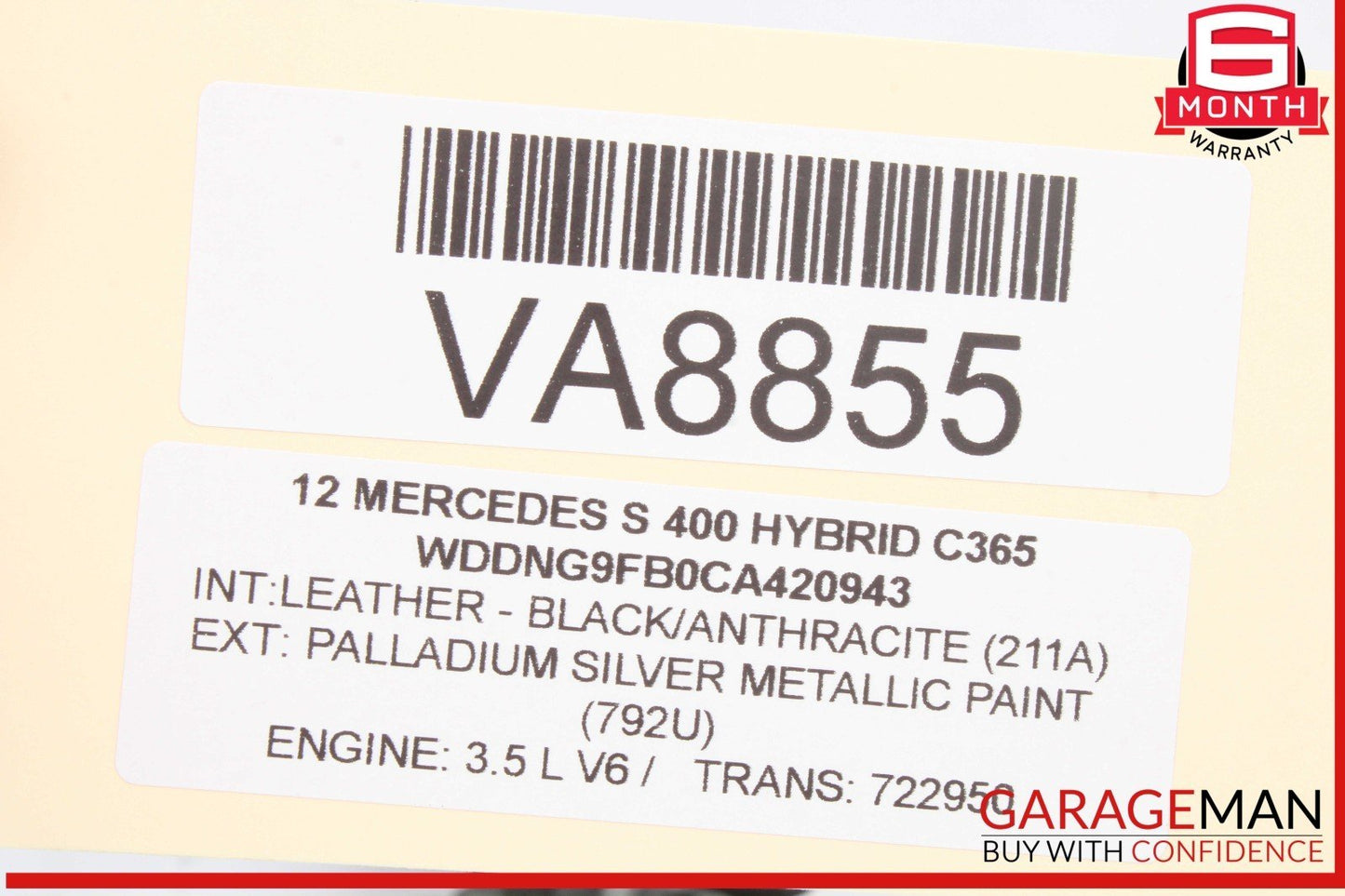 05-15 Mercedes W221 S400 Hybrid GL450 Engine Motor Air Valve 0021408360 OEM