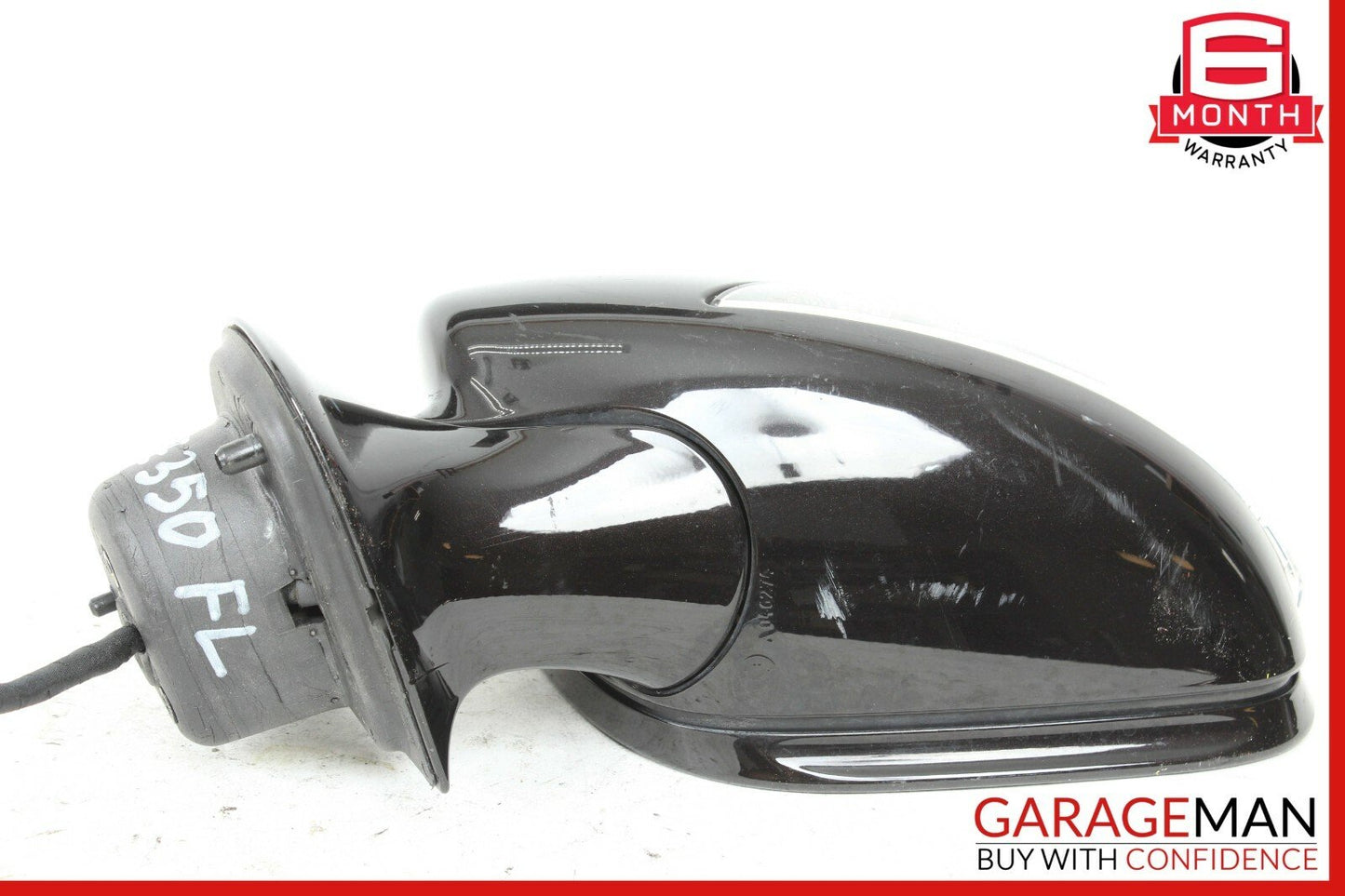 07-09 Mercedes W211 E350 Front Left Side Mirror Door Rear View Black OEM
