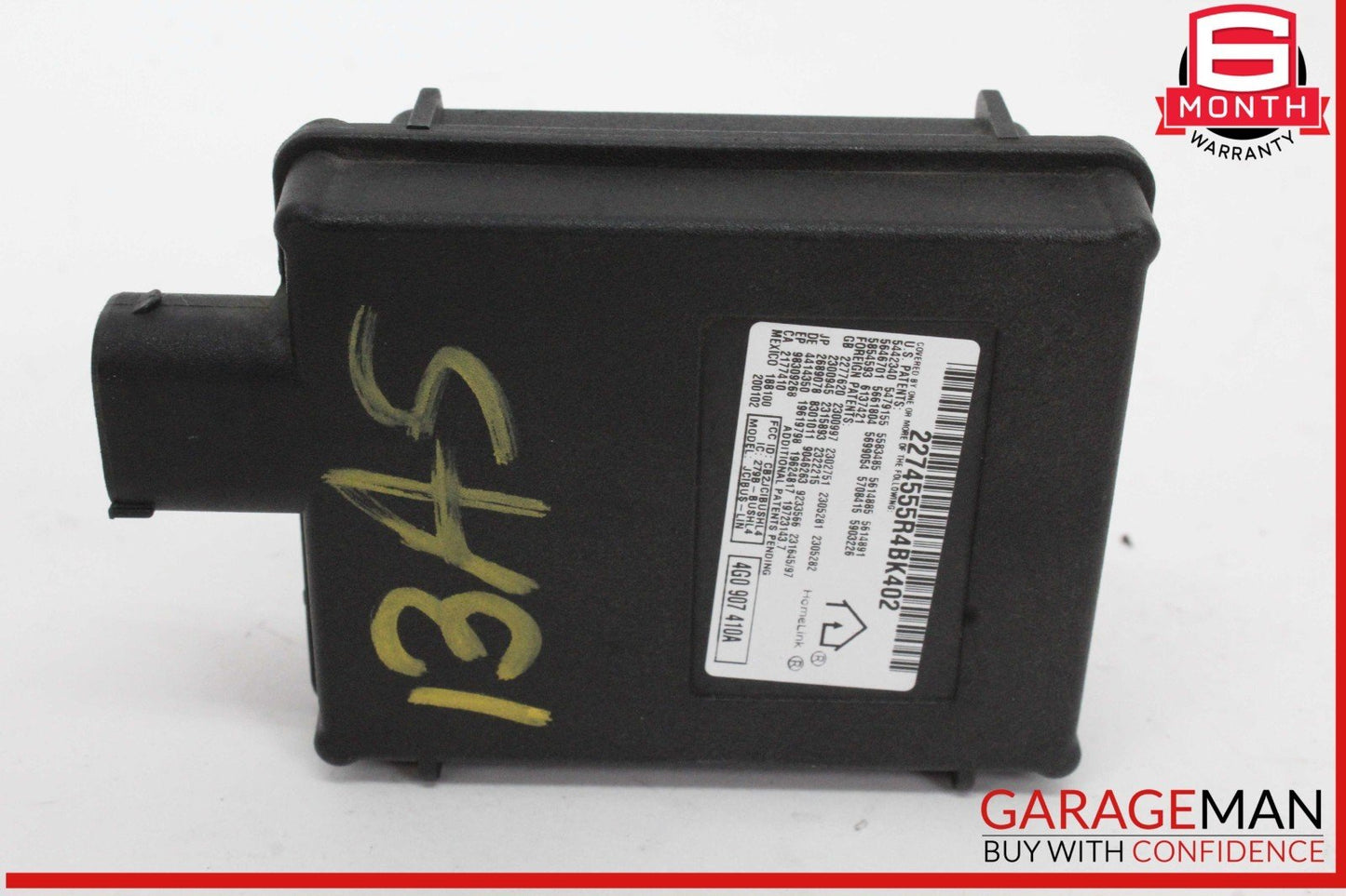 12-18 Audi A5 A4 A6 A7 Garage Door Homelink Control Module Unit 4G0907410A OEM