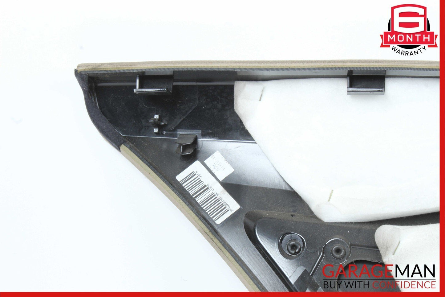 10-13 Mercedes W207 E350 Coupe Rear Right Interior Quarter Door Trim Cover Beige