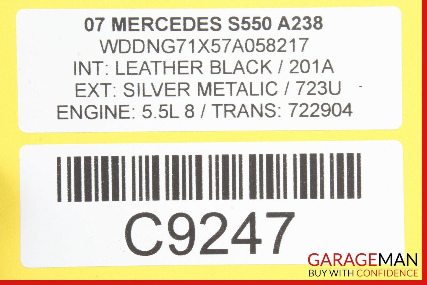 07-09 Mercedes W221 S550 Front Right Passenger Side Under Seat Control Unit Q1