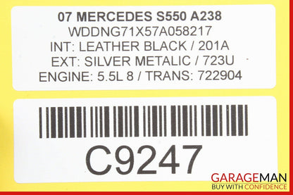 07-09 Mercedes W221 S550 Front Right Passenger Side Under Seat Control Unit Q1