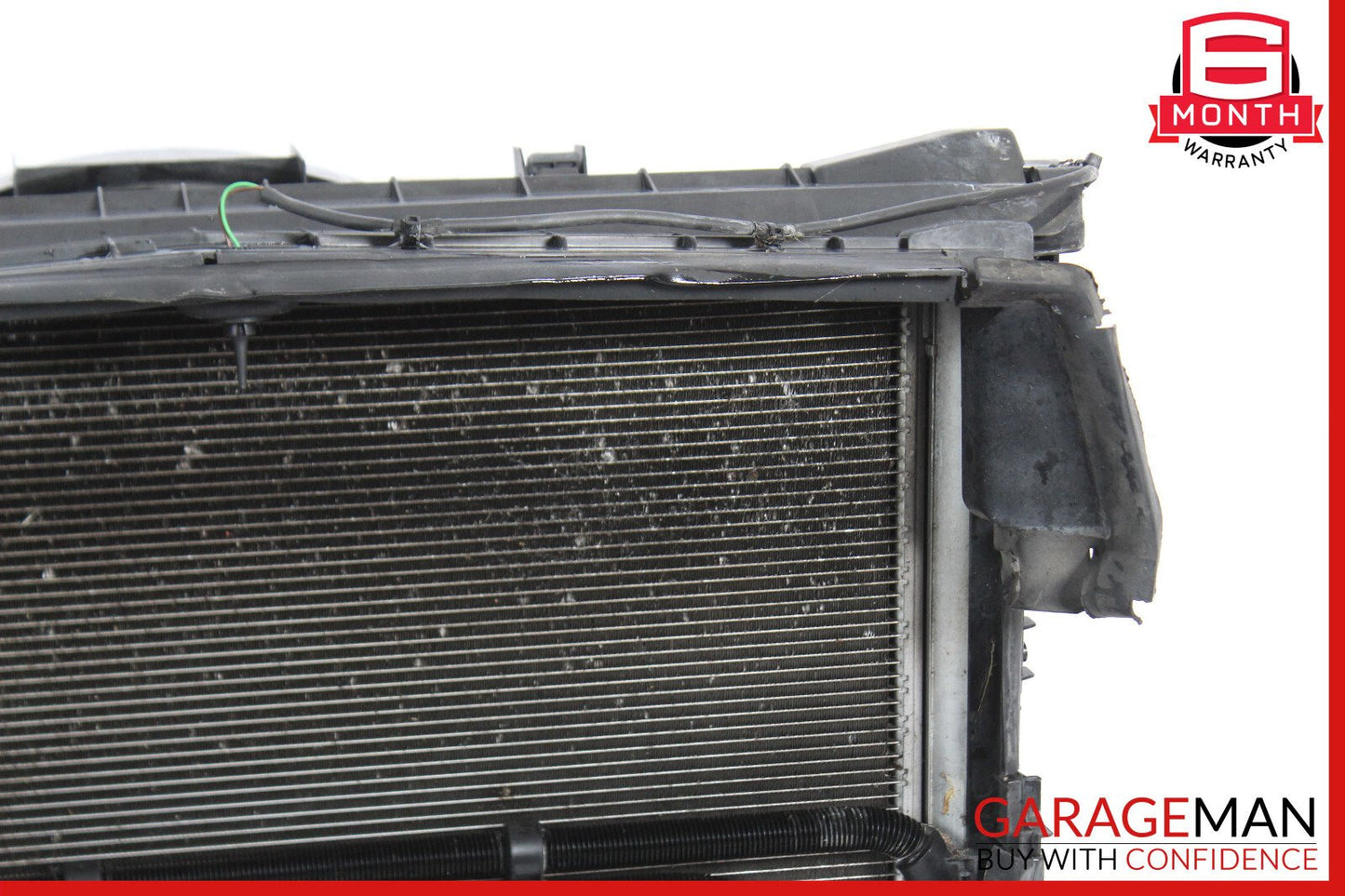 08-15 Mercedes W204 C300 Engine Water Cooling A/C Condenser Radiator w/ Fan OEM