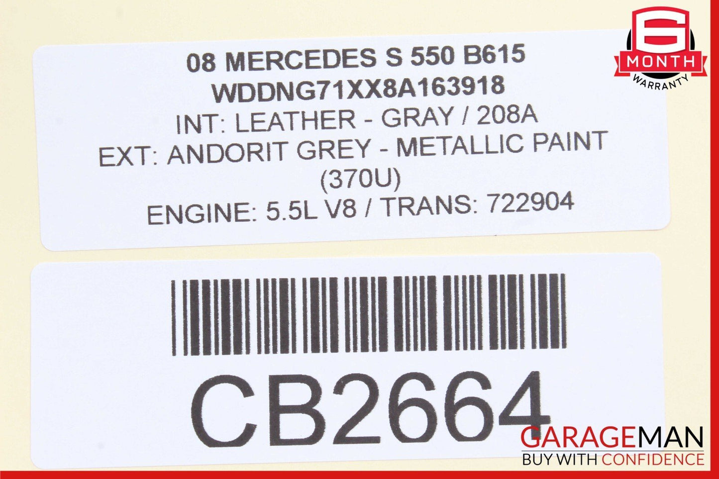 07-10 Mercedes W221 S550 CL550 Keyless Go Control Module 2218707392 OEM
