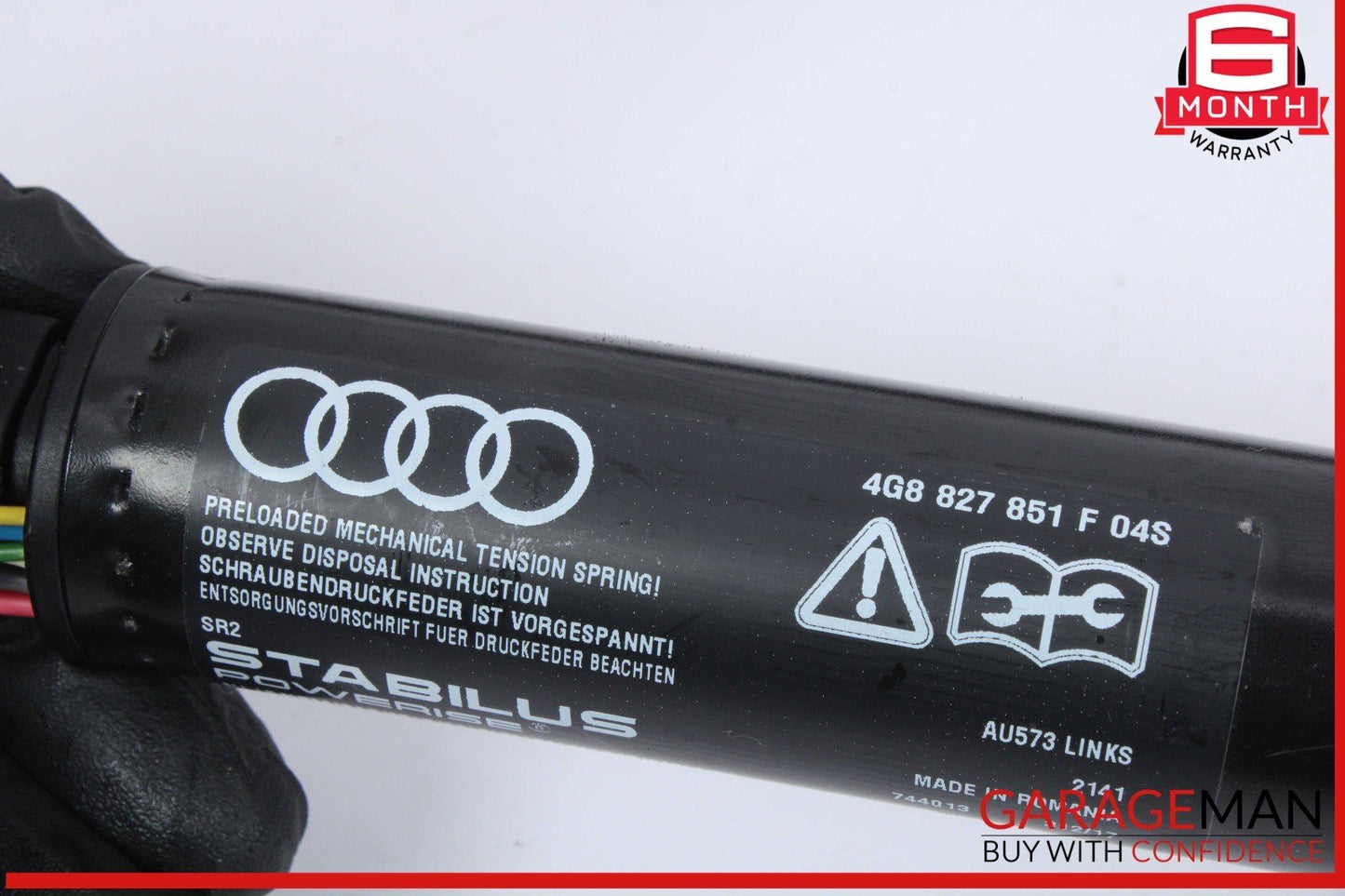 12-18 Audi A7 Trunk Lid Left & Right Shock Lift Support Strut Set 4G8827851F OEM