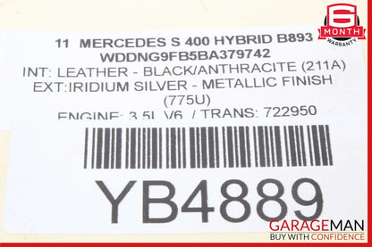 05-12 Mercedes W221 S400 C350 R350 Water Thermostat Housing 2722000115 OEM