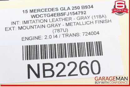 15-17 Mercedes X156 GLA250 Dashboard Right or Left Side A/C Air Vent OEM