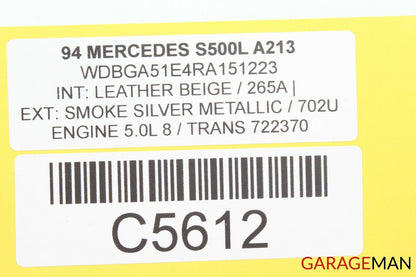 92-99 Mercedes W140 500SEL S500 Anti Theft Alarm Infrared Control Module OEM