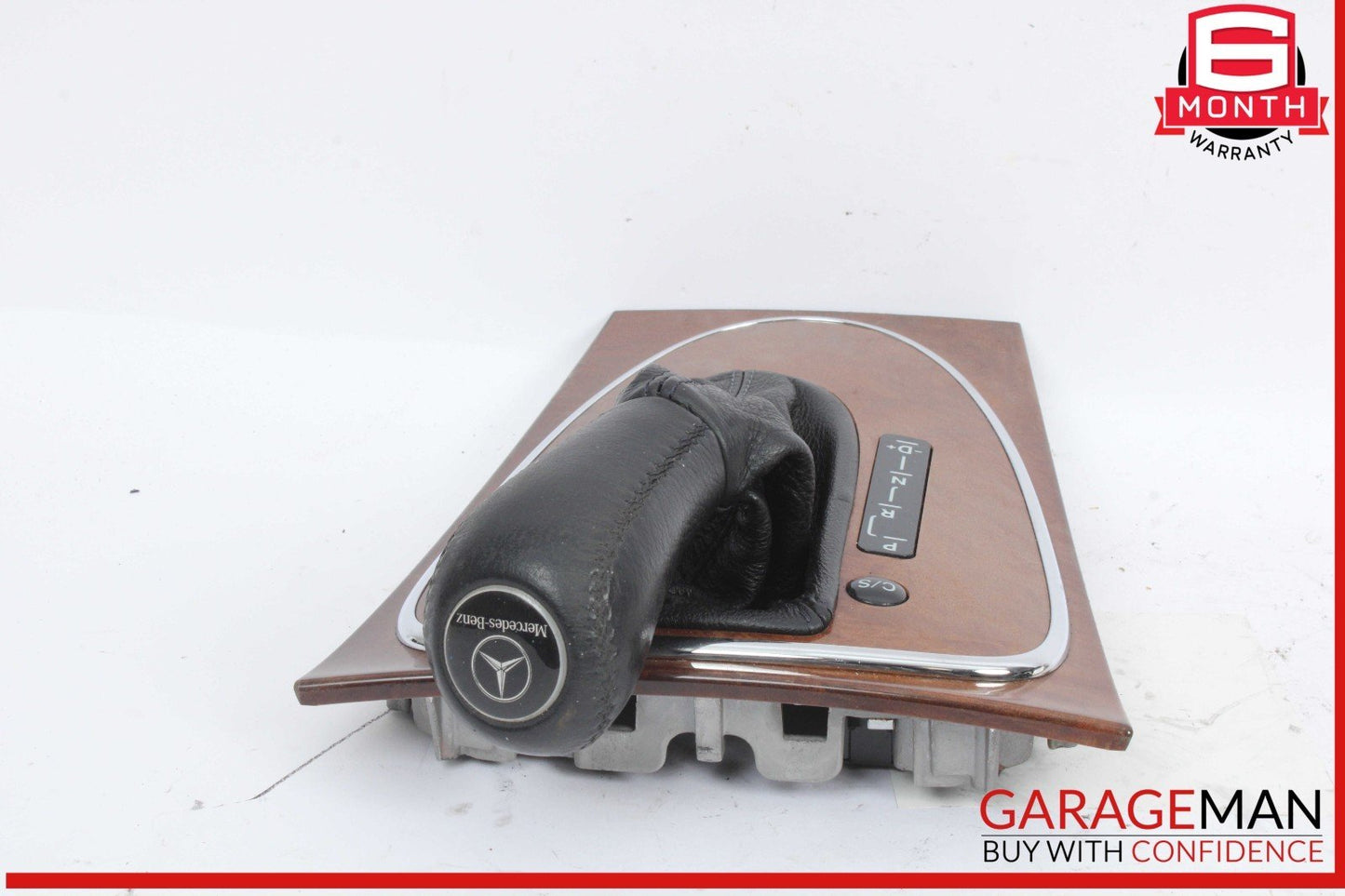 03-11 Mercedes W211 E320 Floor Gear Shift Shifter Boot Knob w/ Trim Cover Panel