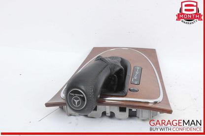 03-11 Mercedes W211 E320 Floor Gear Shift Shifter Boot Knob w/ Trim Cover Panel