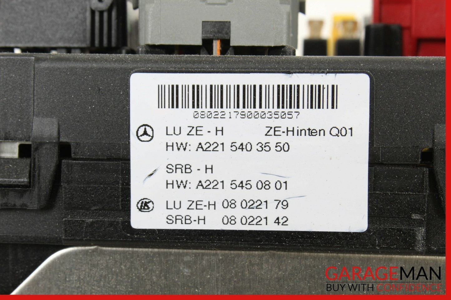 07-09 Mercedes W216 CL550 S550 Rear Trunk Relay Junction Fuse Box 2215403550 OEM
