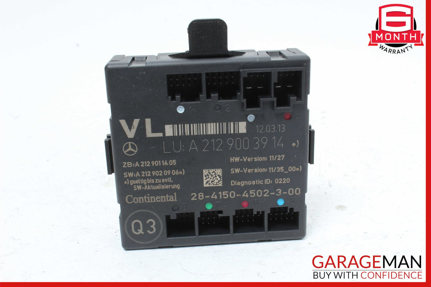 08-18 Mercedes W204 C250 E400 Front Left Side Door Control Module 2129003914 OEM