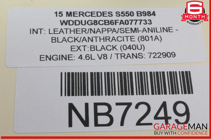 14-17 Mercedes W222 S550 Front Right Passenger Side Window Regulator Motor OEM