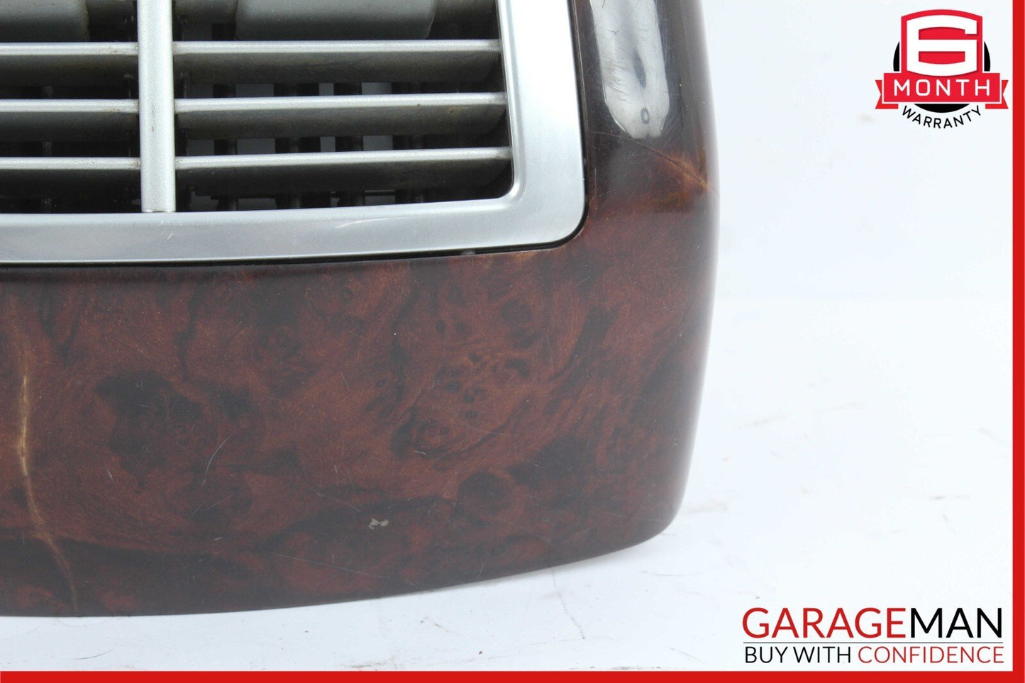 07-13 Mercedes W221 S550 Rear Center Console AC A/C Air Vent Trim Bezel Wood OEM