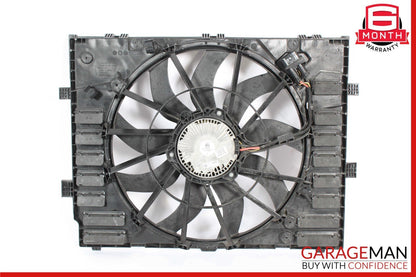 11-18 Porsche Cayenne 958 Engine Cooling Fan Motor Shroud Assembly OEM