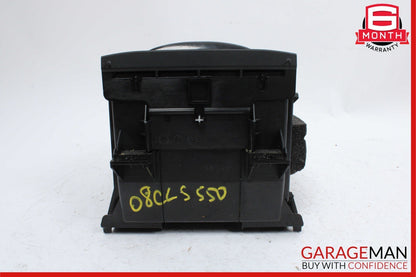 06-11 Mercedes W219 CLS550 Rear Center Console Armrest Cupholder Storage Wood