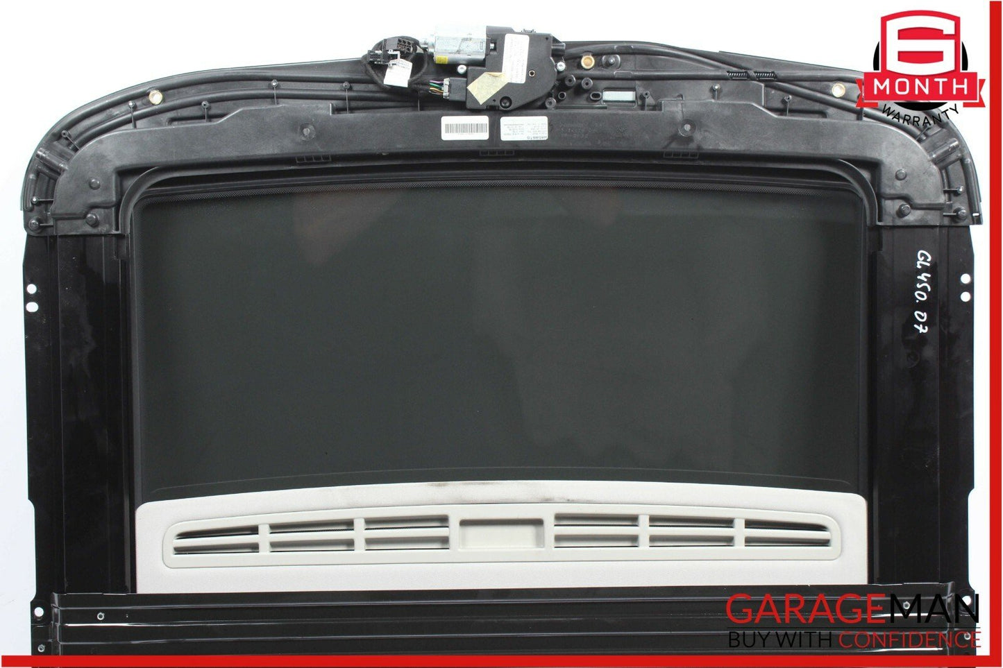 06-12 Mercedes GL450 ML320 Top Upper Sunroof Sun Roof Frame Rail Glass Assembly