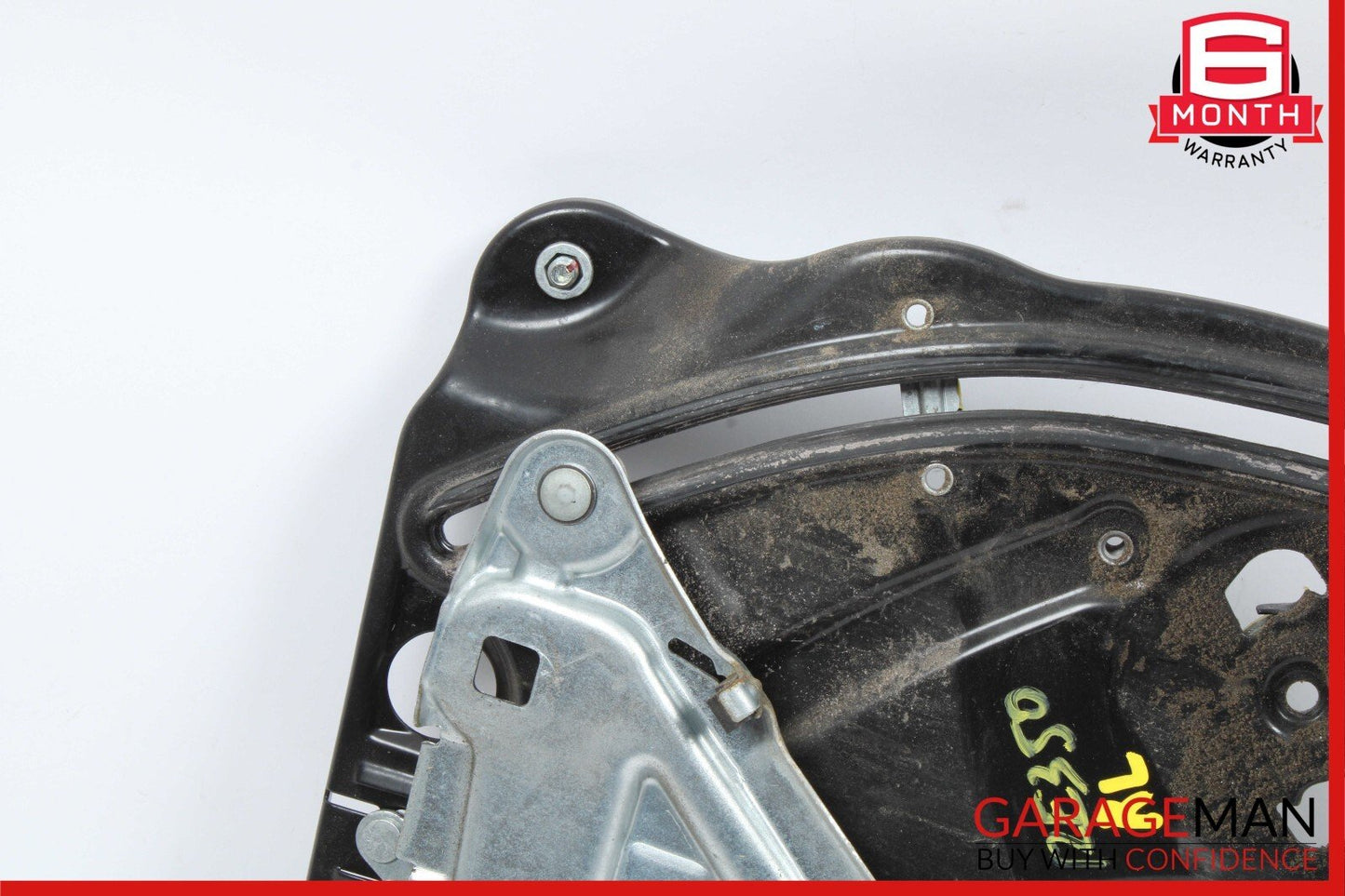 10-16 Mercedes E350 E550 Coupe Rear Left Door Regulator Window Frame w/o Motor