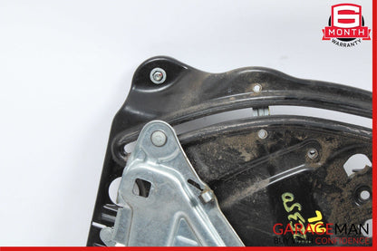 10-16 Mercedes E350 E550 Coupe Rear Left Door Regulator Window Frame w/o Motor