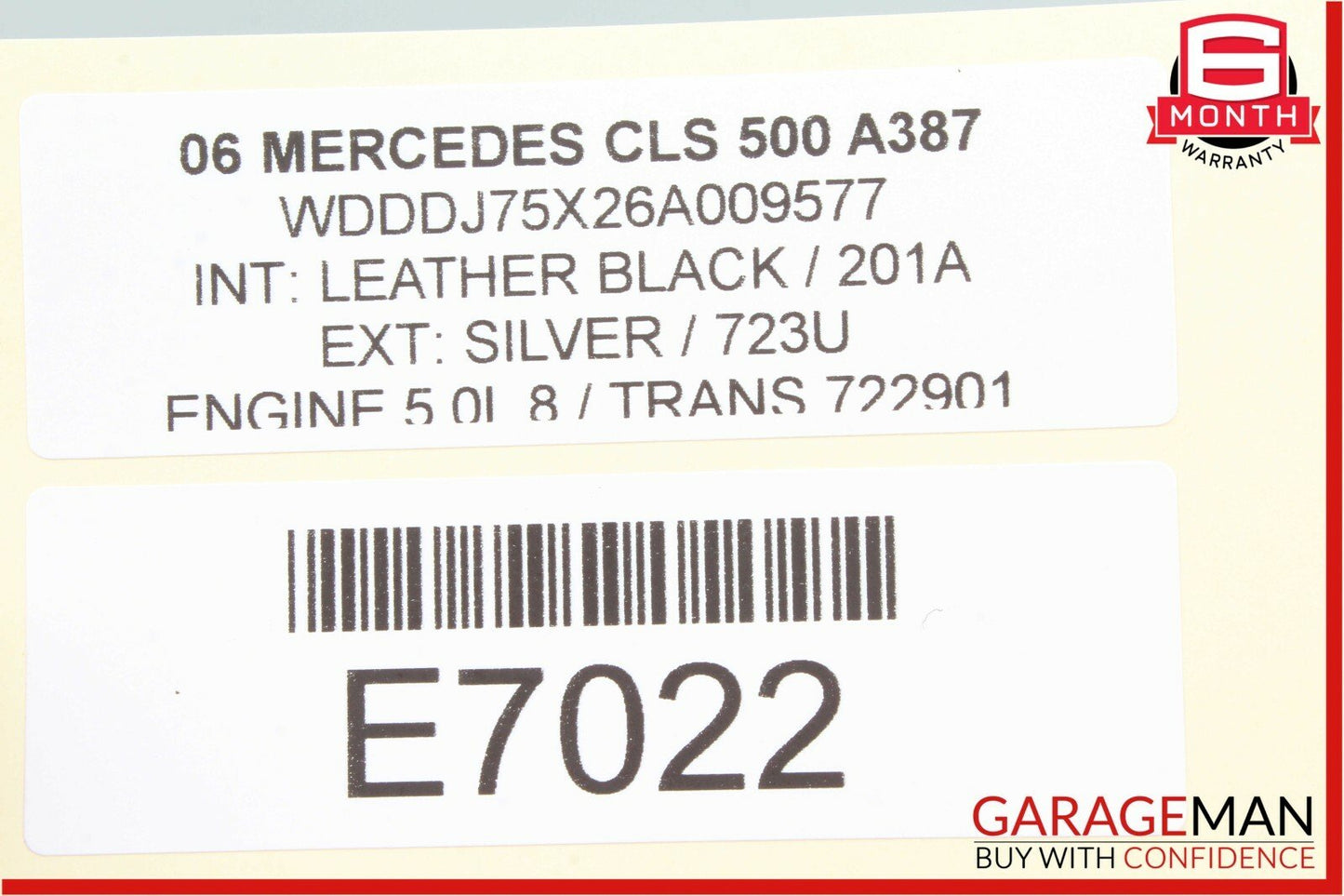 06-11 Mercedes CLS500 CLS55 AMG Rear Left Door Control Module 2198200226 OEM