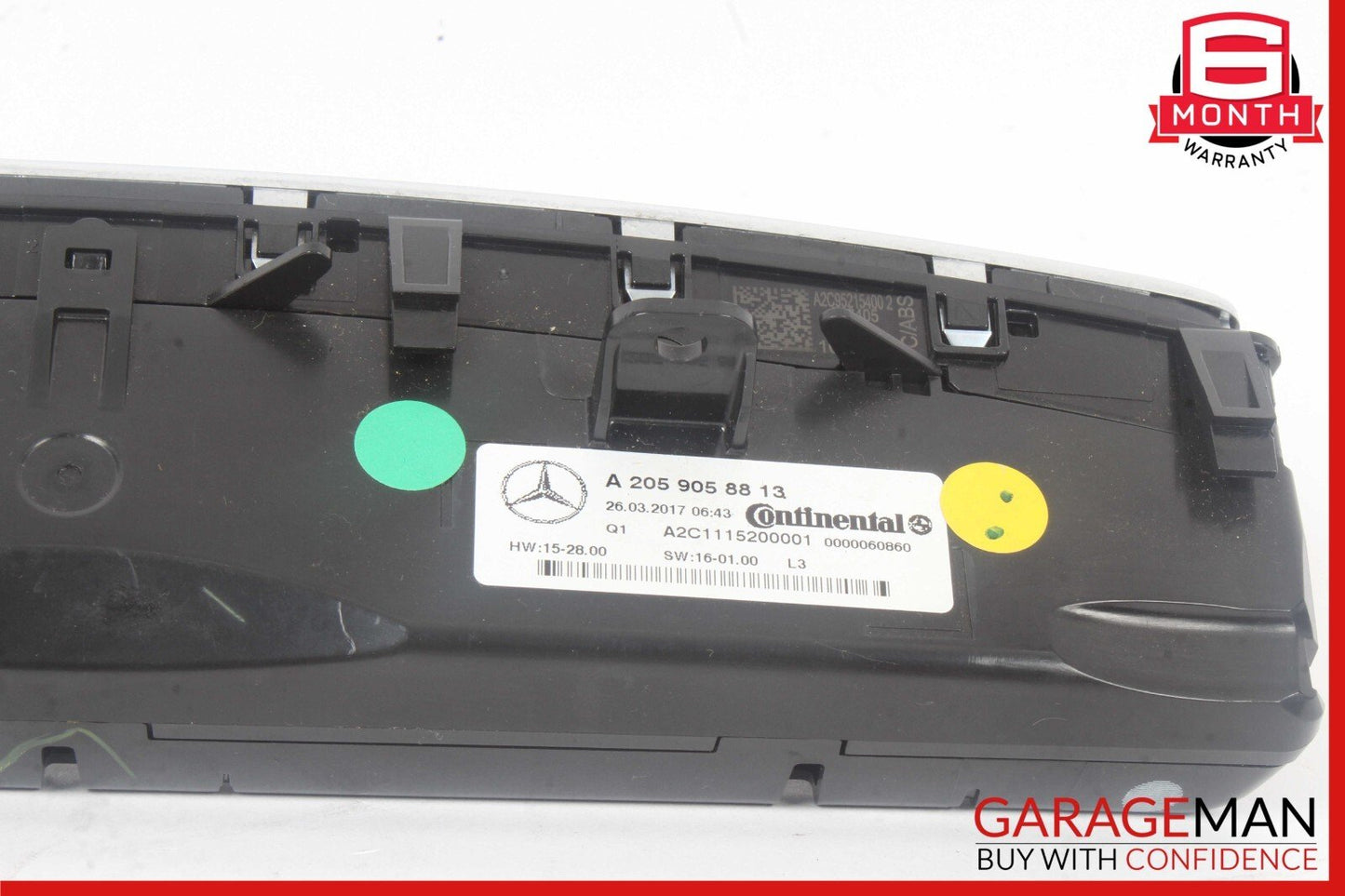 15-20 Mercedes W205 C300 C350e C400 A/C AC Heater Climate Control Switch OEM