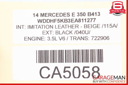12-20 Mercedes C350 E400 SLK350 GLK350 E350 Engine Motor Throttle Valve Body