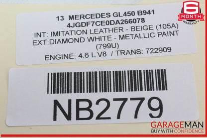 14-16 Mercedes X166 GL450 GL550 Surround View Camera Control Module OEM