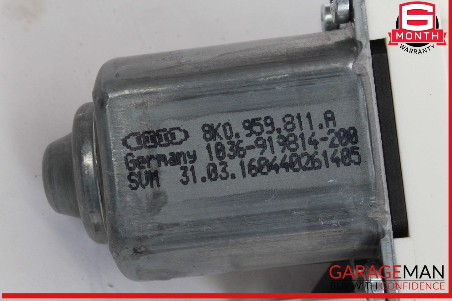 14-17 Audi SQ5 Rear Left Driver Side Window Regulator Motor 8K0959811A OEM
