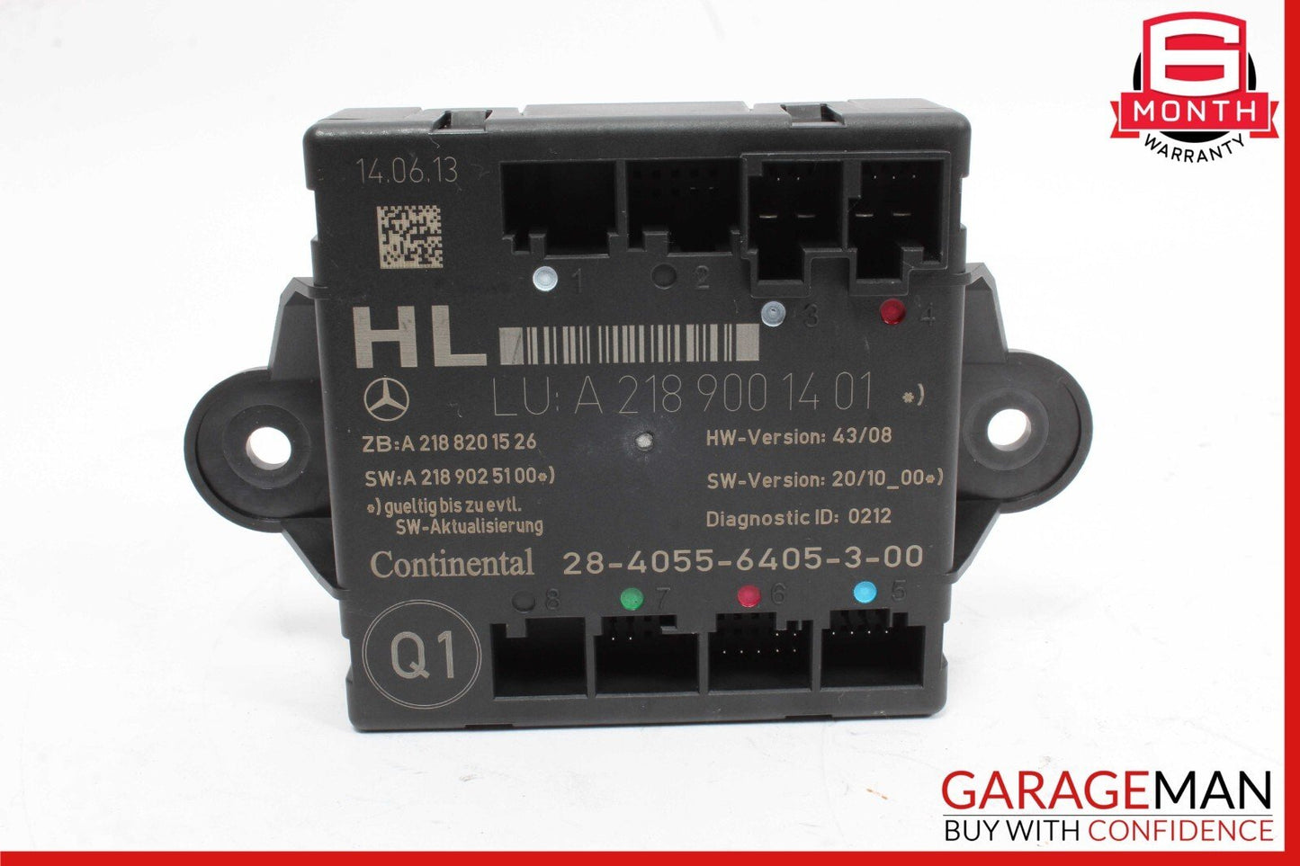 08-18 Mercedes W218 CLS500 E350 C300 C250 Rear Left Door Control Module Unit OEM