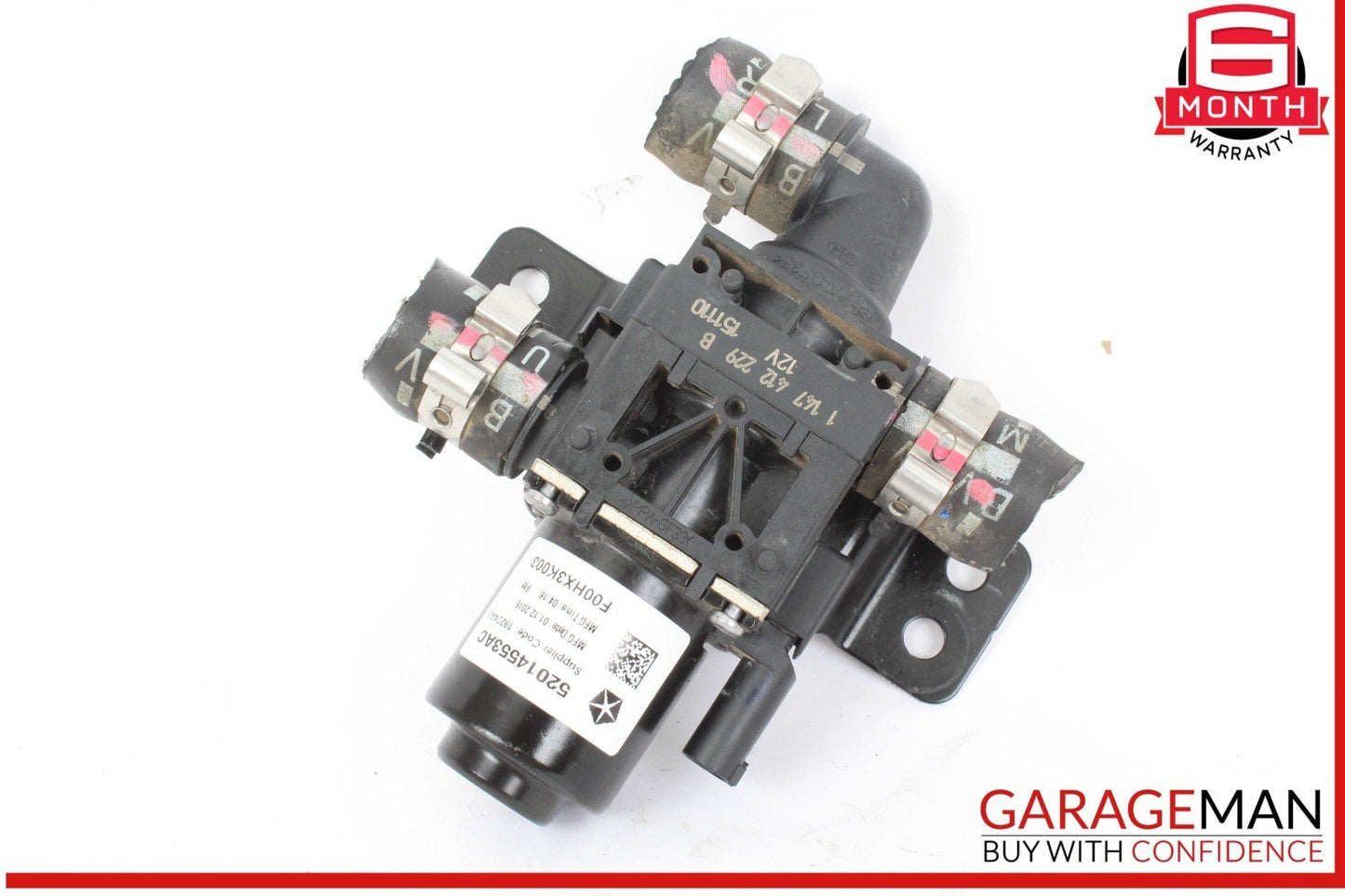 12-19 Fiat 500E EV Electric Auxiliary Coolant Water Pump 52014553AC OEM