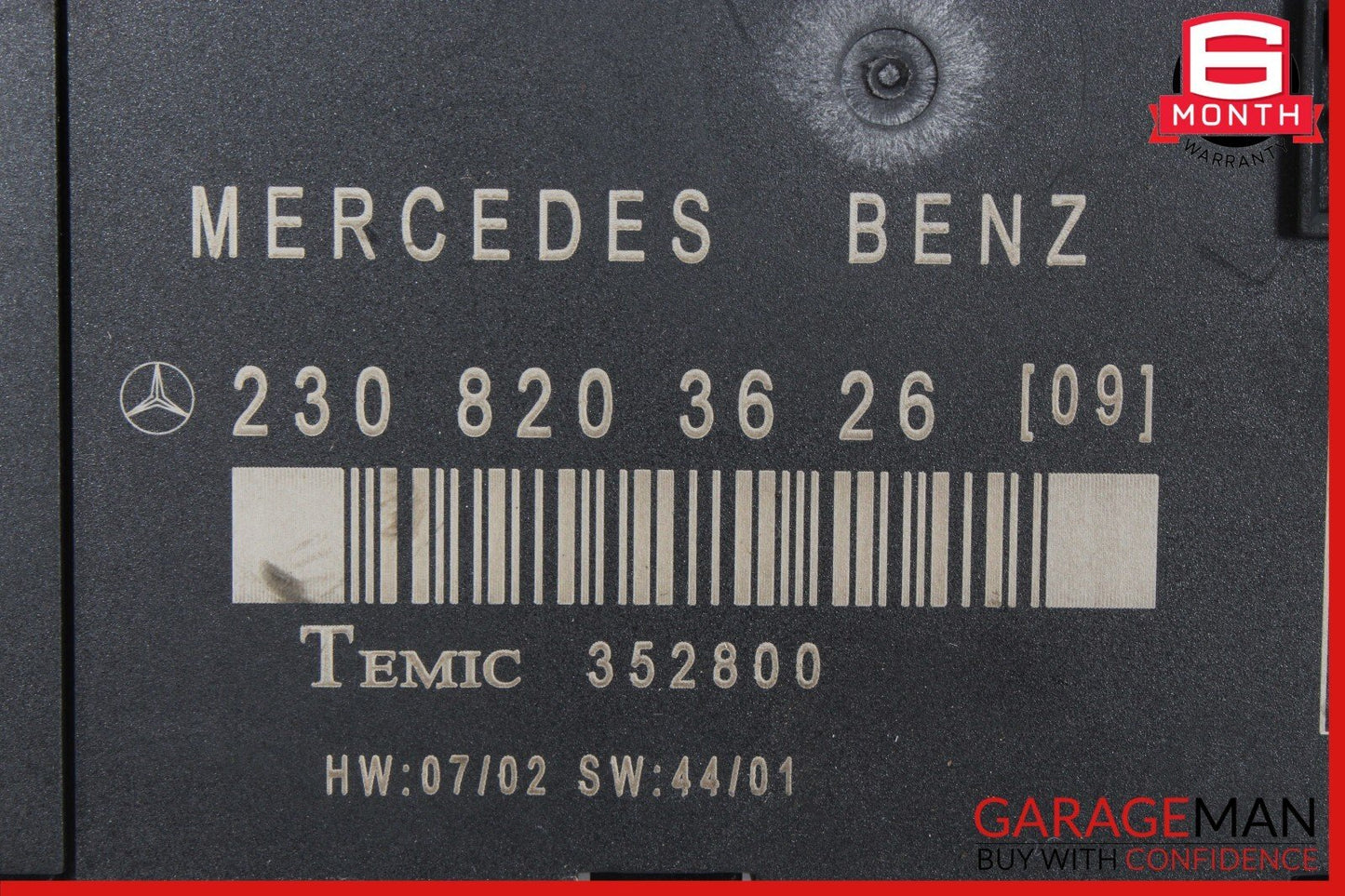 03-12 Mercedes R230 SL500 SL550 SL55 AMG Door Control Module Right Side OEM