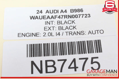 17-24 Audi A4 Quattro Front Left Driver Side Window Regulator Motor OEM