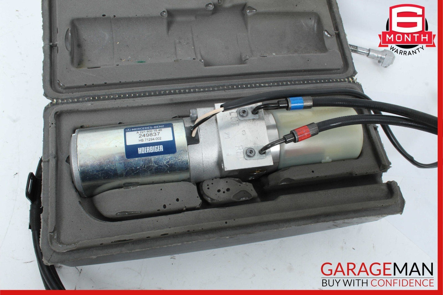07-13 Mercedes W221 S550 Trunk Lid Locking Hydraulic Pull Down Pump w/ Case
