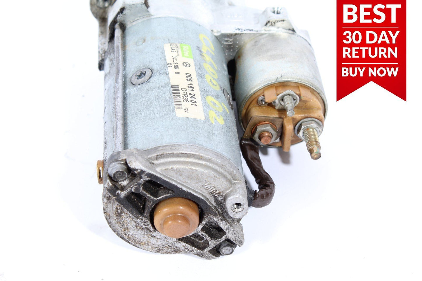 01-02 Mercedes W215 CL600 S600 V12 Engine Starter Motor Assembly 0051512401 A21