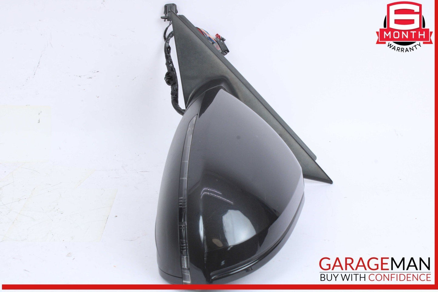 12-18 Audi A6 Front Left Driver Side Door Rear View Mirror Black 4G1857409AE OEM