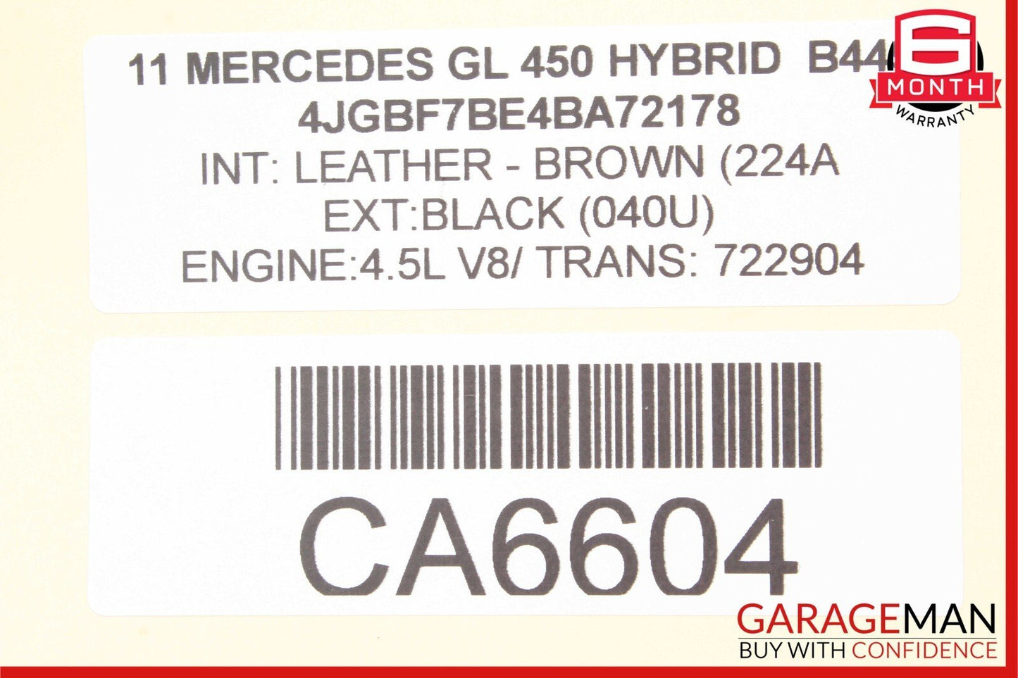 06-13 Mercedes X164 GL450 ML550 Headlight Control Switch Module 1645453004 OEM