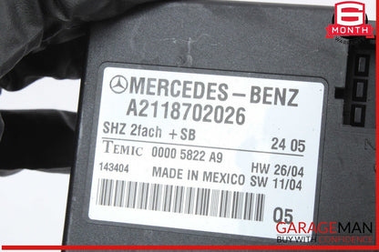 06-13 Mercedes W251 R350 4MATIC Heated Seat Control Module Unit 2118702026 OEM