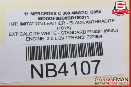 08-14 Mercedes W204 C300 4MATIC Front Left Side Door Control Module OEM
