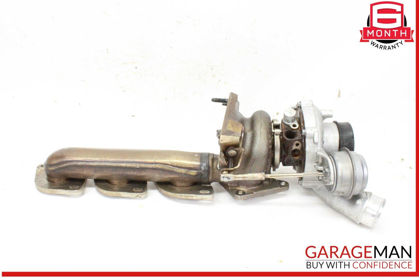 11-16 Mercedes X166 GL450 Left Turbocharger Turbo Charger Manifold OEM