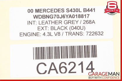 00-06 Mercedes W210 E320 S430 S55 AMG Communication Voice Control Module Unit
