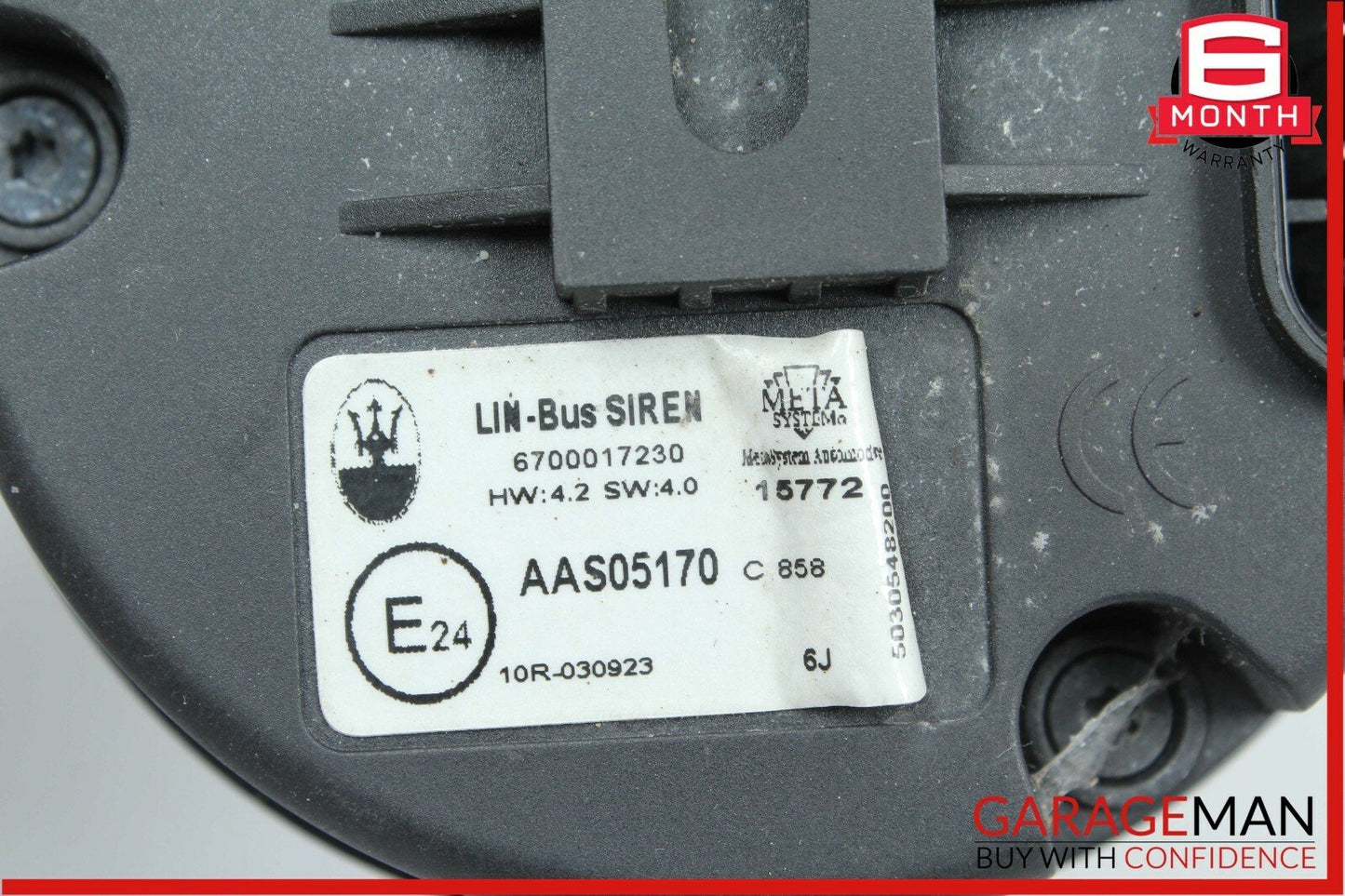 14-17 Maserati Ghibli Anti Theft Alarm Horn Siren Signal Module Unit OEM