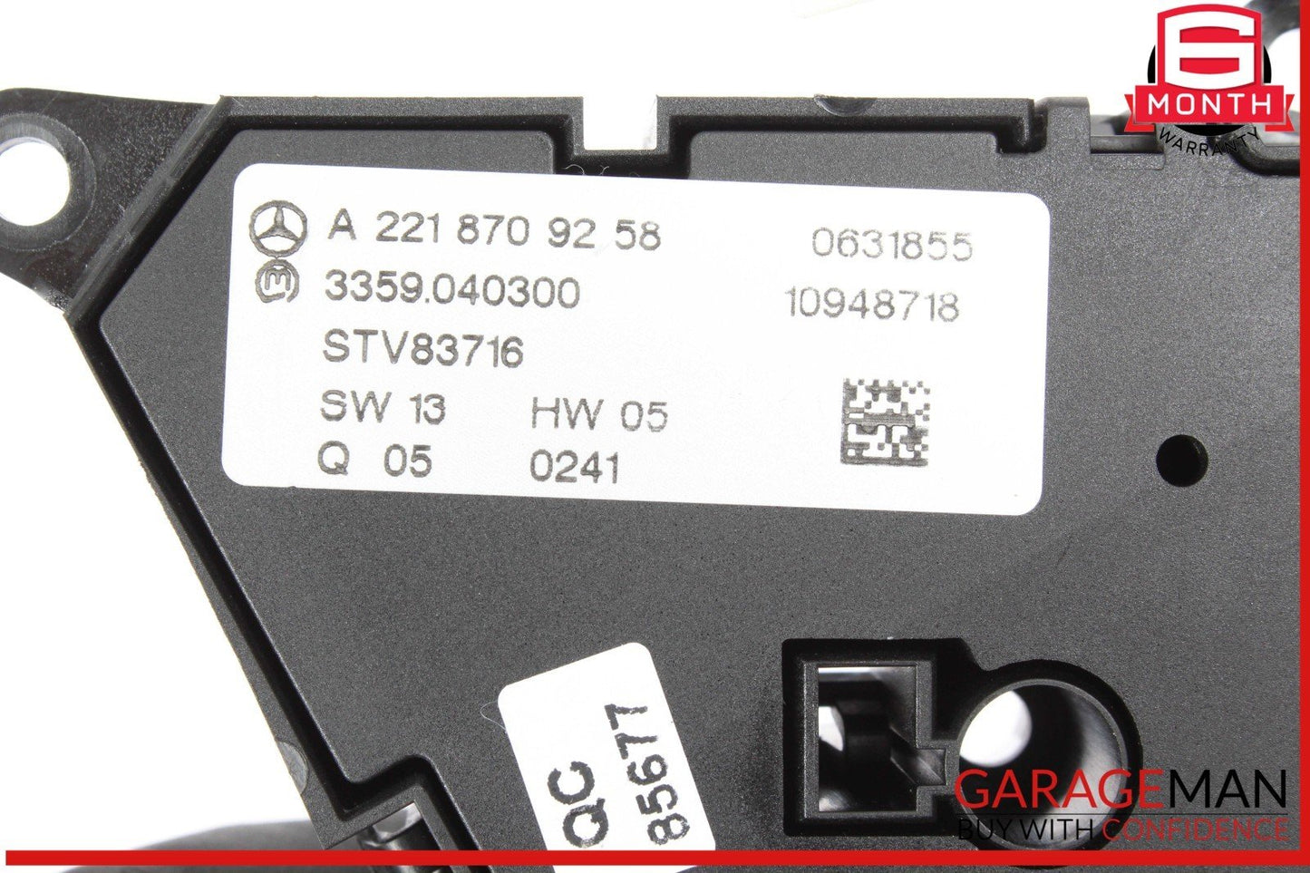 07-13 Mercedes W221 S550 S400 Front Left Side Seat Control Switch OEM