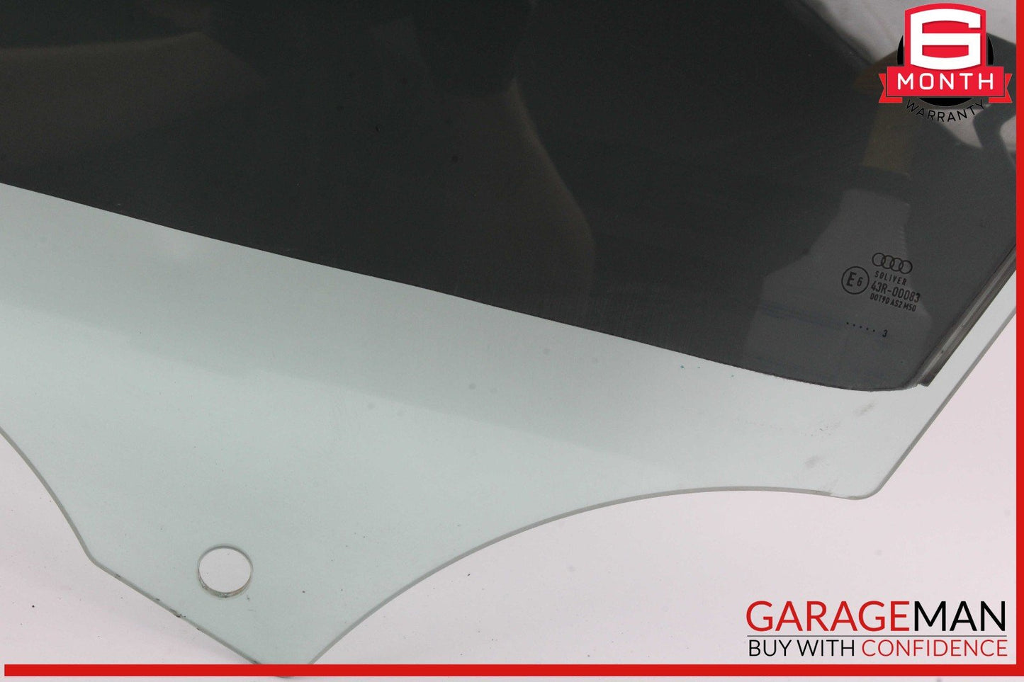 12-18 Audi A6 Front Left Driver Side Door Window Auto Glass OEM