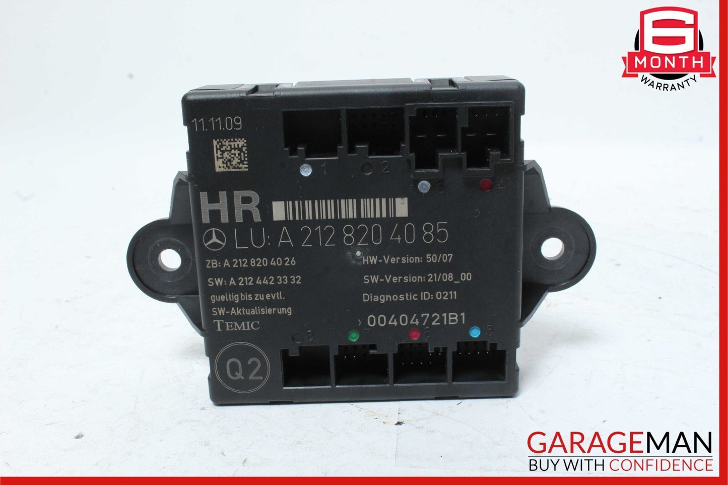 08-18 Mercedes W212 E350 C350 C300 Rear Right Side Door Control Module Unit OEM