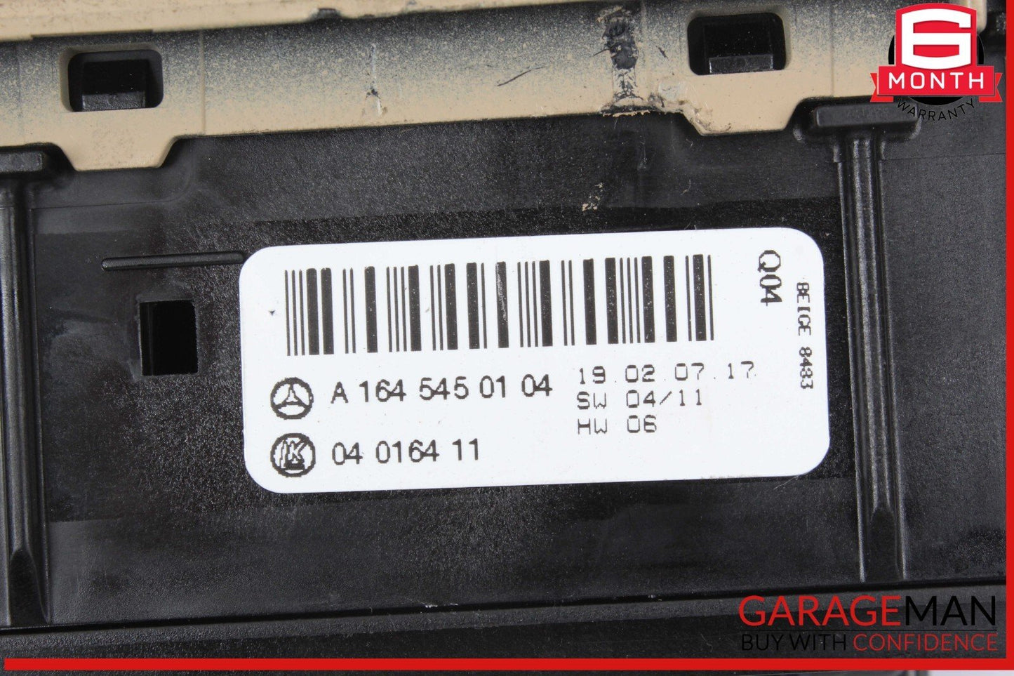 06-11 Mercedes X164 GL450 ML63 AMG Headlight Control Switch Module Unit Beige