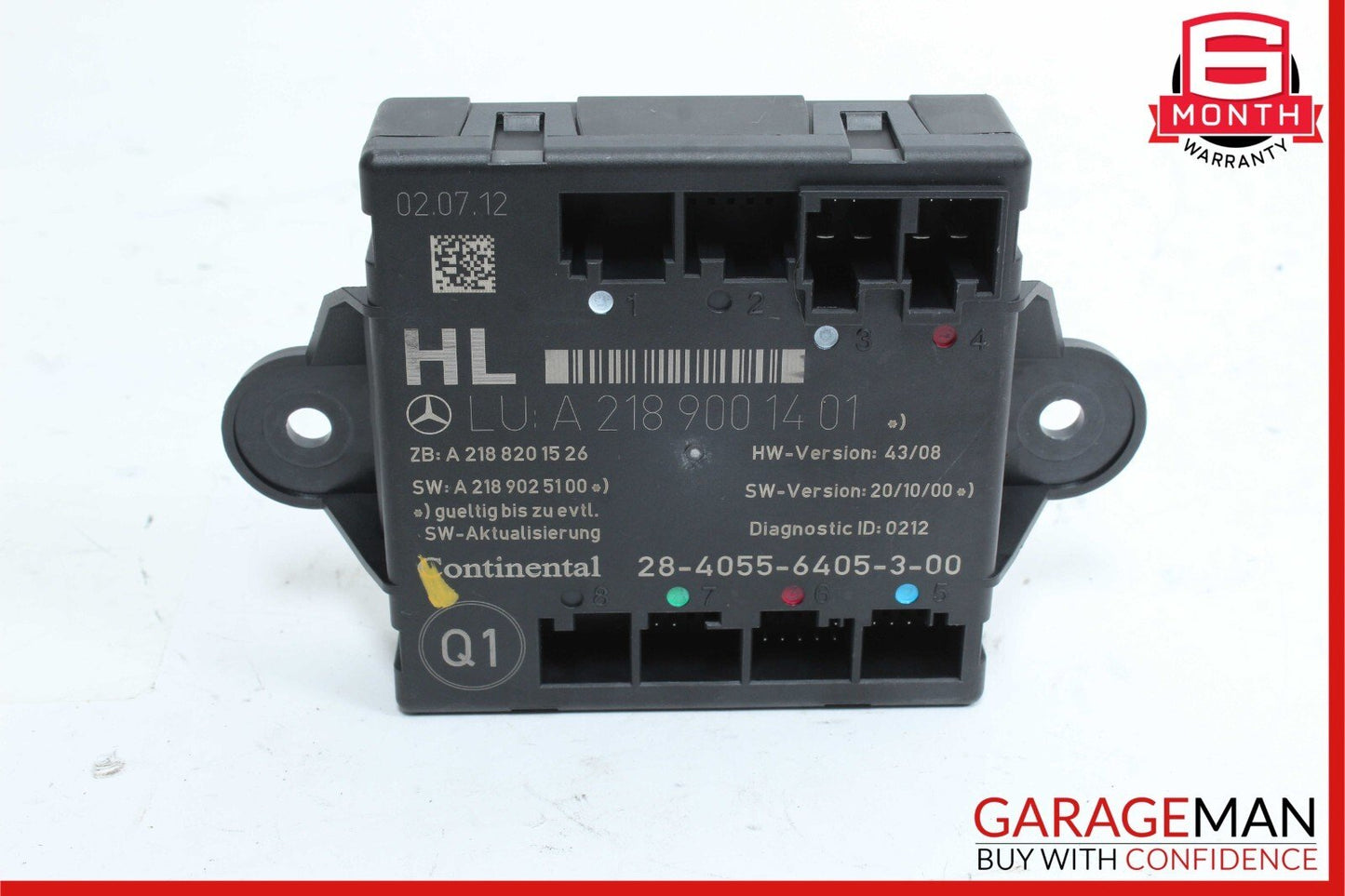 08-18 Mercedes W204 C250 C300 Rear Left Side Door Control Module Unit OEM