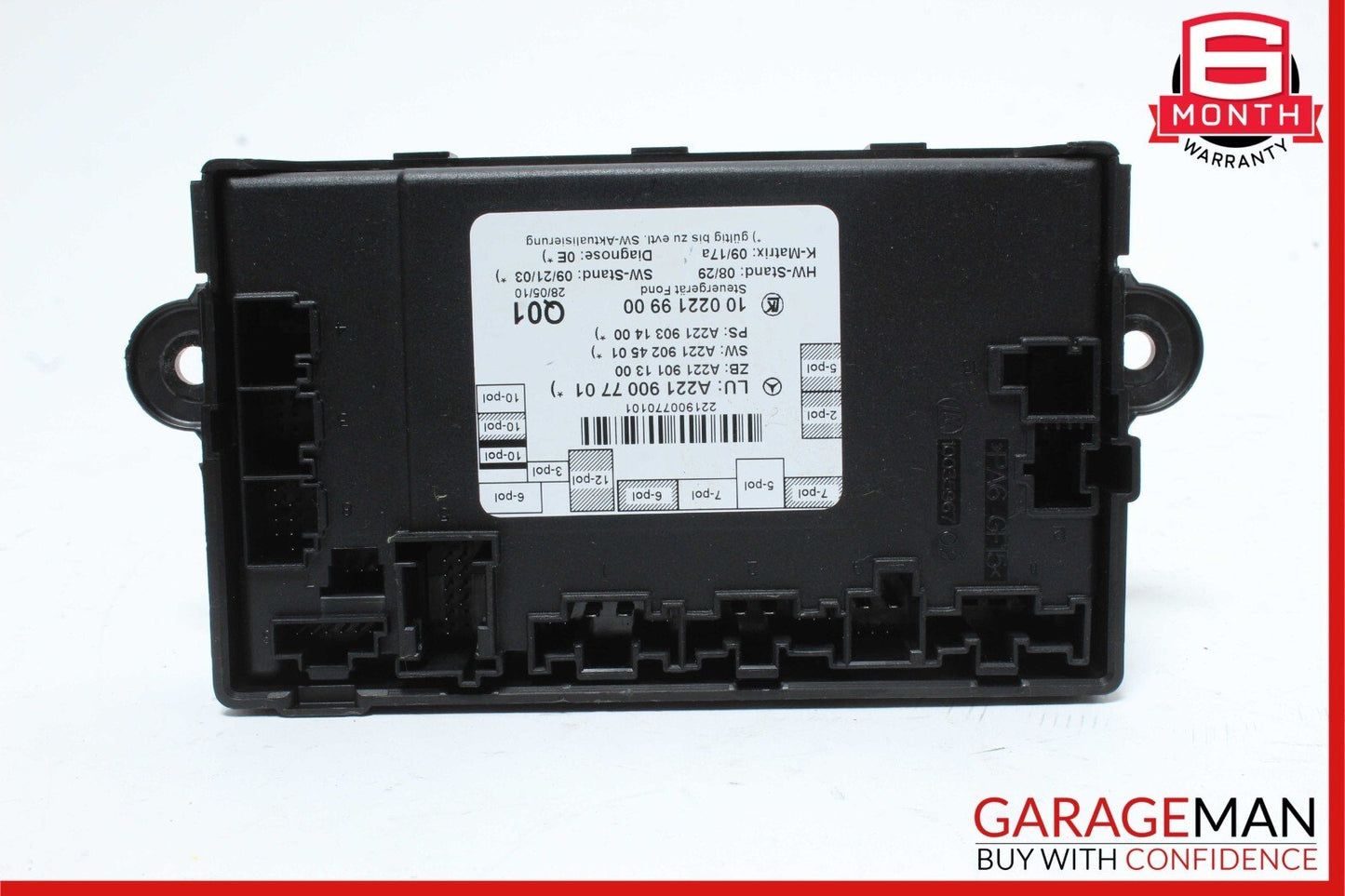 10-13 Mercedes W221 S550 S63 AMG Rear Right Door Control Module OEM