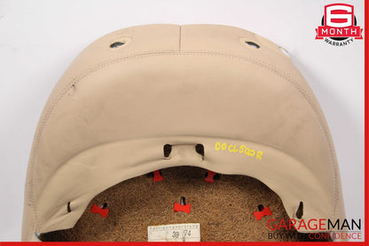 00-06 Mercedes W215 CL600 Front Right Side Top Upper Seat Cushion Cover Saffron