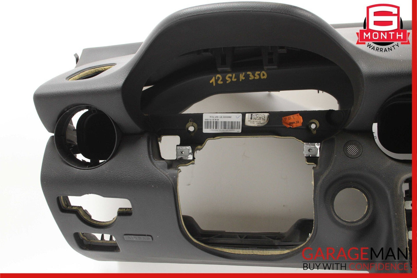 12-16 Mercedes R172 SLK300 SLK350 Front Dashboard Dash Panel Cover Assy Black