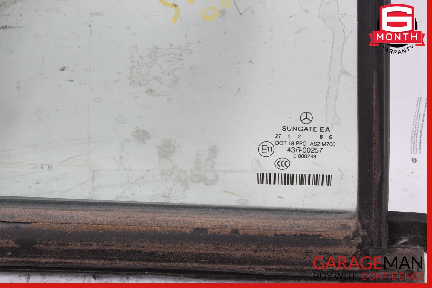 07-13 Mercedes W221 S550 S350 Rear Right Side Door Quarter Window Auto Glass OEM